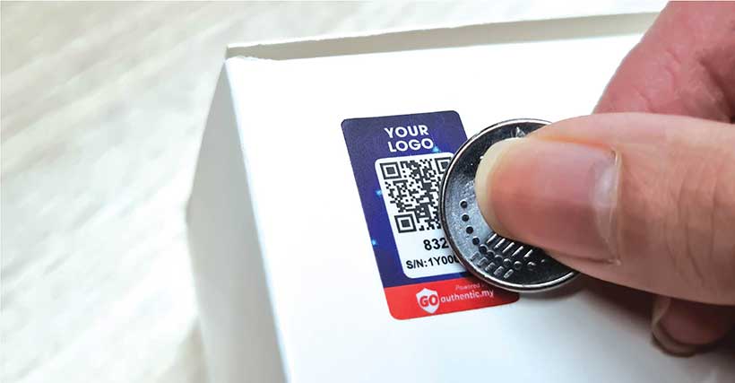 EAN Label digital printing and packaging manufacturer offering brand protection with anti-counterfeit stickers featuring scratch-to-reveal serial numbers.