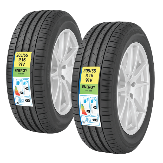 4 Rolls Of Used Tire Stickers – 250 Labels Per Roll, 1000 Total – White & Red