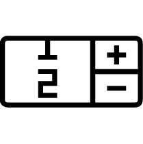 icon of low and minimum order quantity for printing
