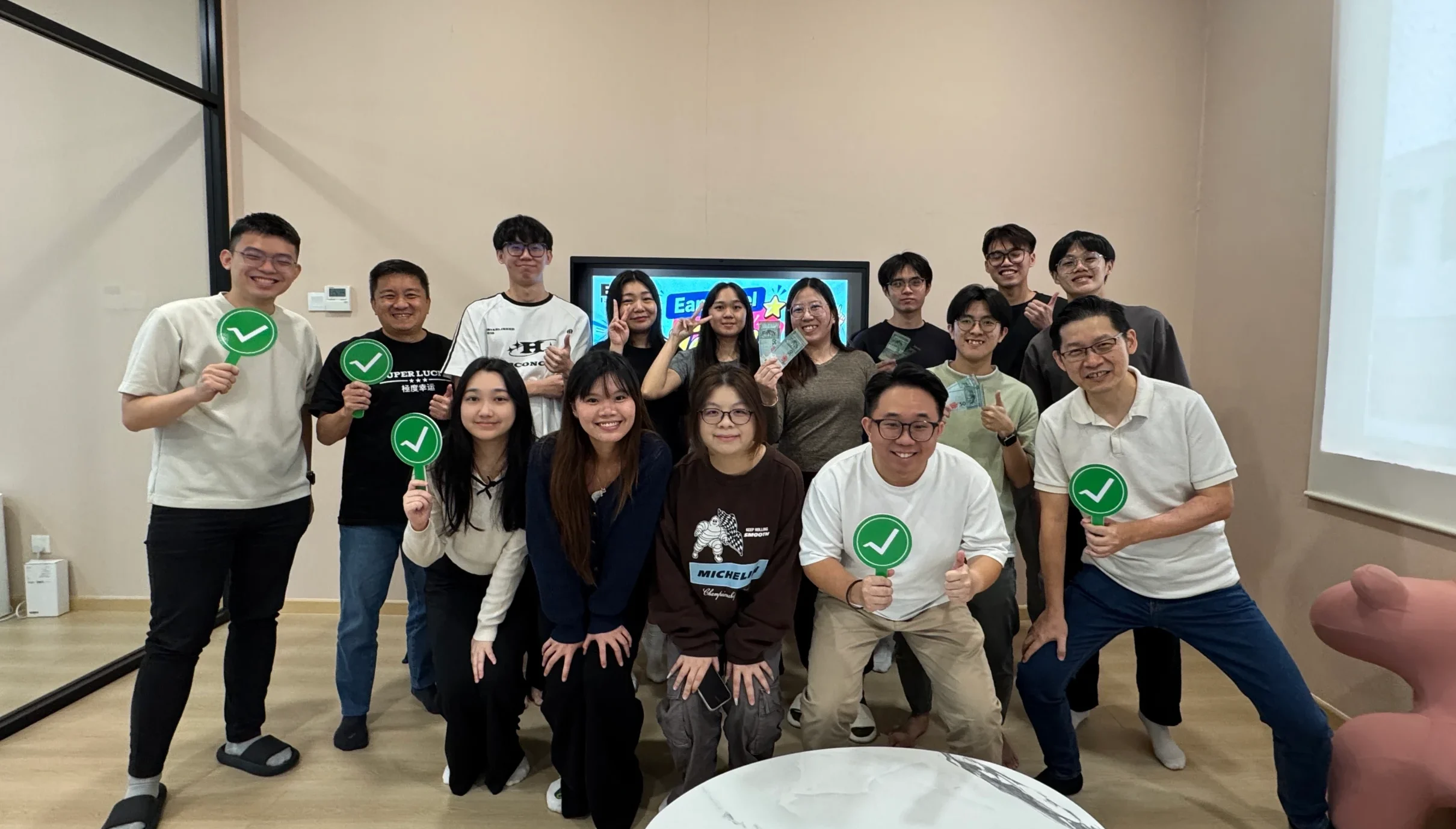 EAN Label talent team participating in a company activity in Malaysia