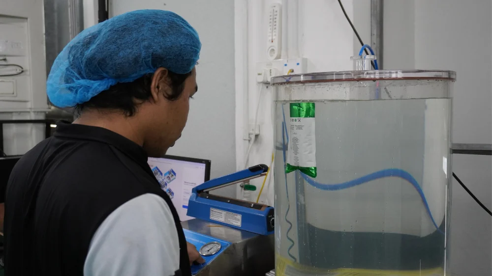 Packaging seal integrity and leak test using water pressure testing equipment